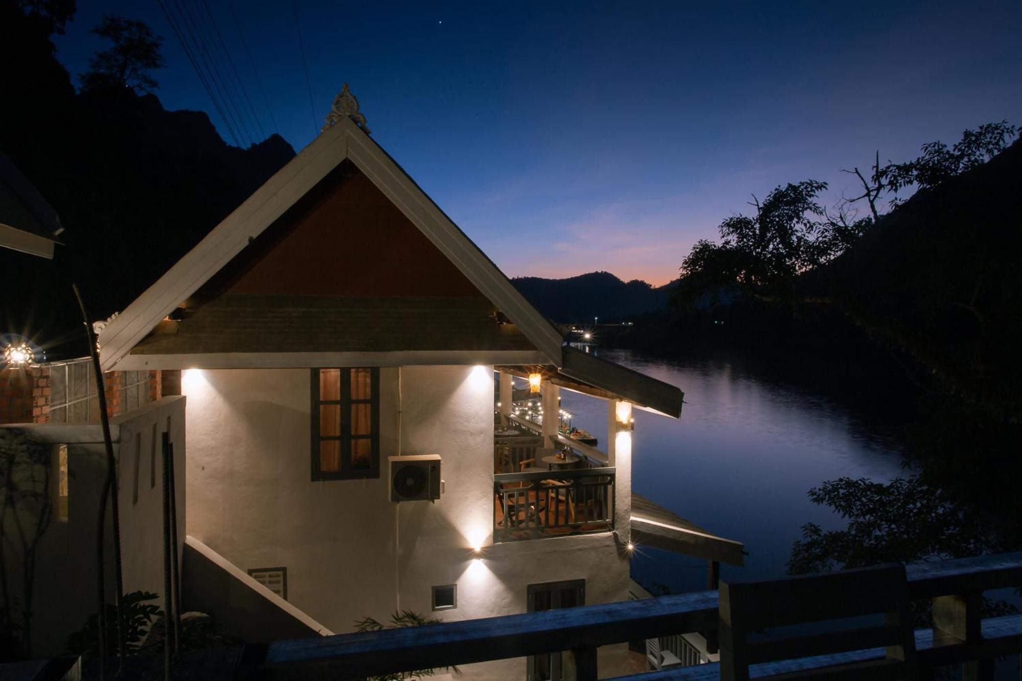 Dokchampa River View Villa Nong Khiaw Luaran gambar